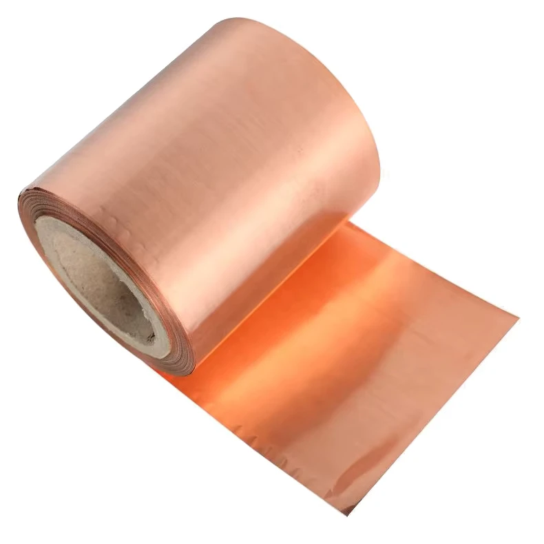 0.1 3mm Thickness Raw Material C11000 Rolled Copper Foil Custom Thin Copper Foil Roll Ground Copper Strip