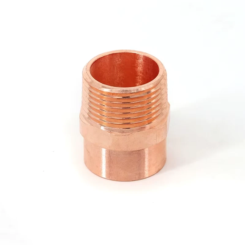 1/4″ Male Npt Copper Plumbing Air Conditioner Copper Welding Pipe Fittings Reducer Coupling
