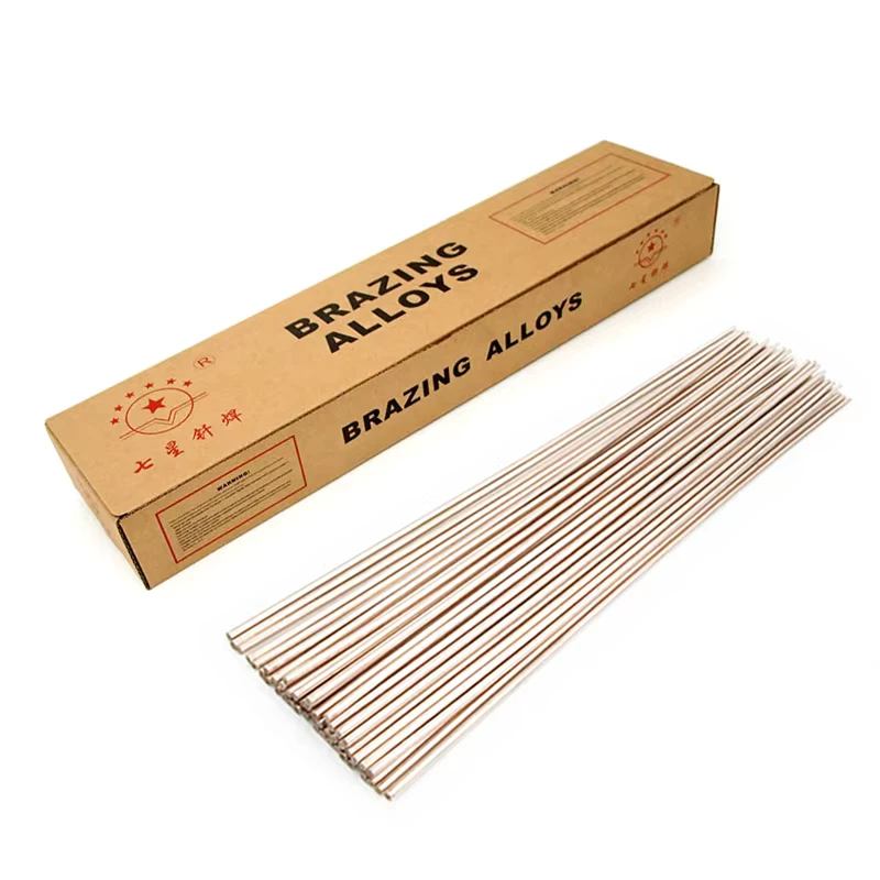 1.3mm X 3.2mm X 500mm 5% Silver HVAC Brazing Rod Flat Welding Copper Brazing Rod