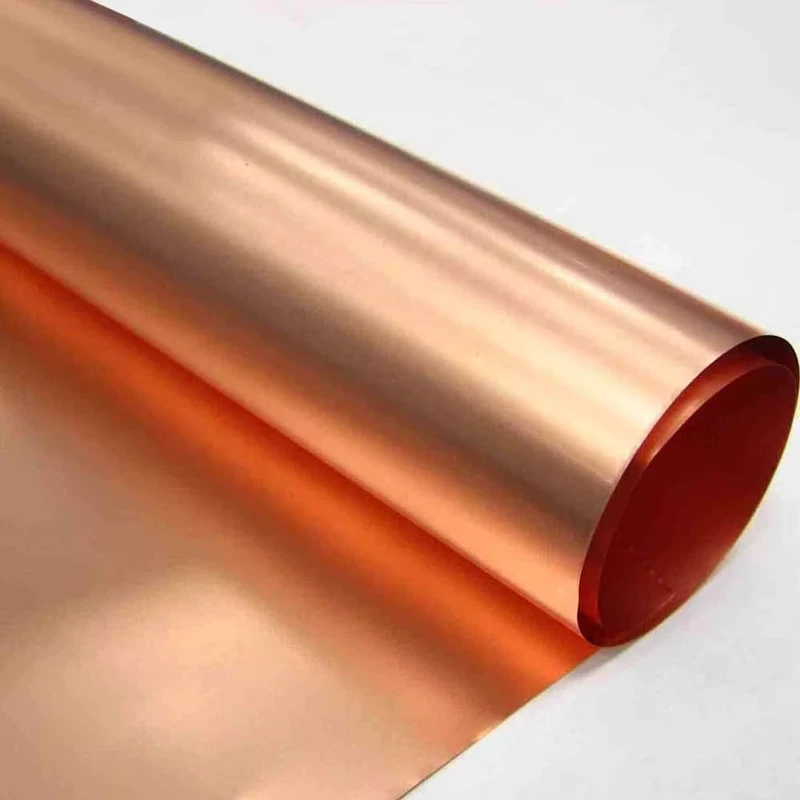 10um 12um 15um Thick Pure Copper Foil Lithium Battery Negative Substrate ED Copper Foil