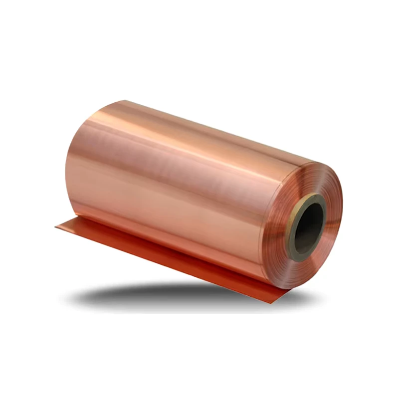 12um High Frequency Characteristic Rolled Copper Foil Copper Strips( at HFR) the Treated Surface Is Reddened Lower Roughness