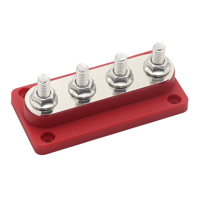 150A Nickel Copper Busbar And Cover Ground Distribution Universal Power Distribution Terminal Block