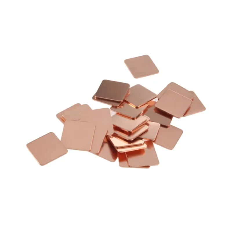 15x15mm 20mm X20mm 0.3mm 0.5mm 0.8mm 1mm 1.2mm 1.5mm 1.8mm 2.0mm Heatsink Copper Shim Thermal Pads