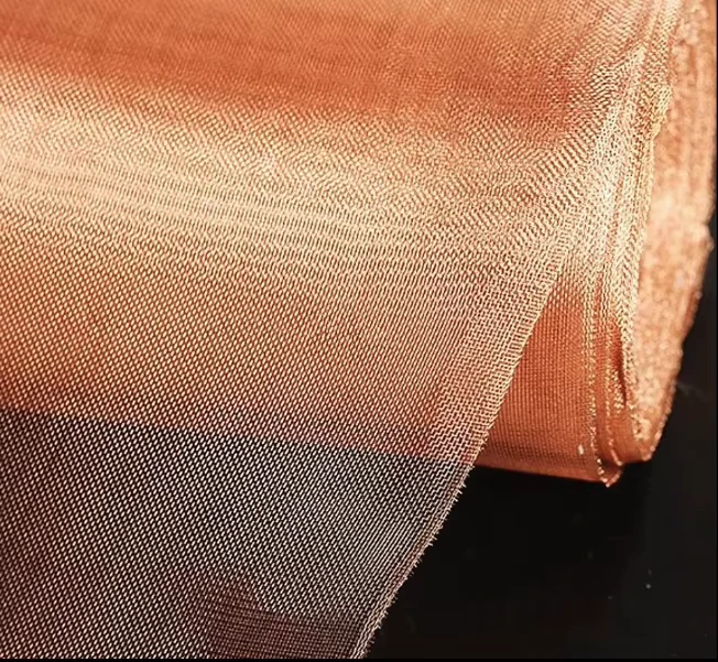 180 MESH 200MESH RED COOPER WIRE MESH for Emp Protect Emp Shield Copper Wire Mesh Faradai Cage Copper Wire Mesh