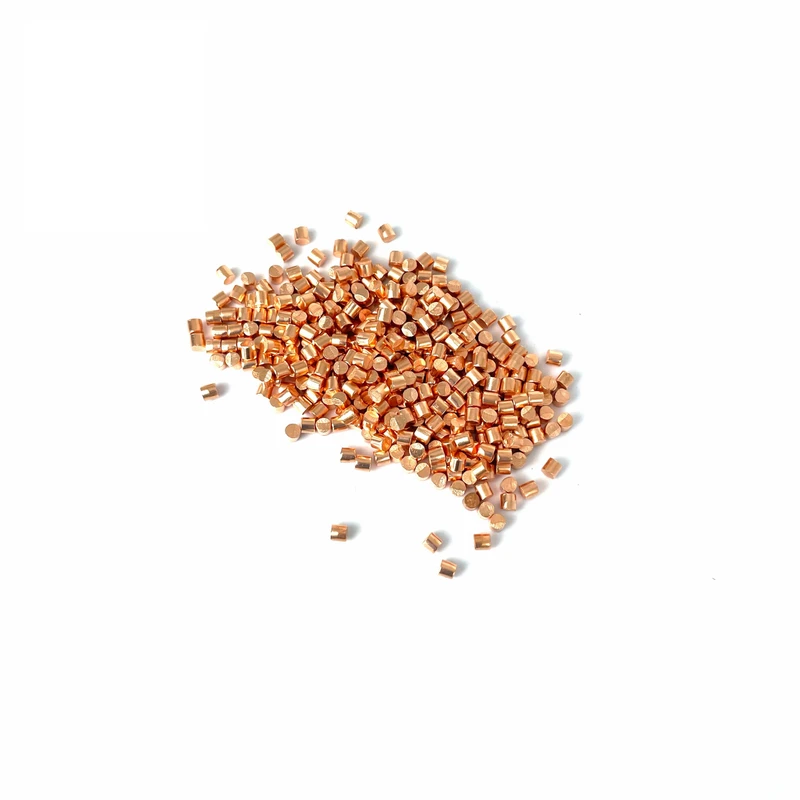 3N5 6N 99.95% 99.9999% Purity Metal Copper Cylinder Pellets 1 10mm Cu Copper Granules Segments
