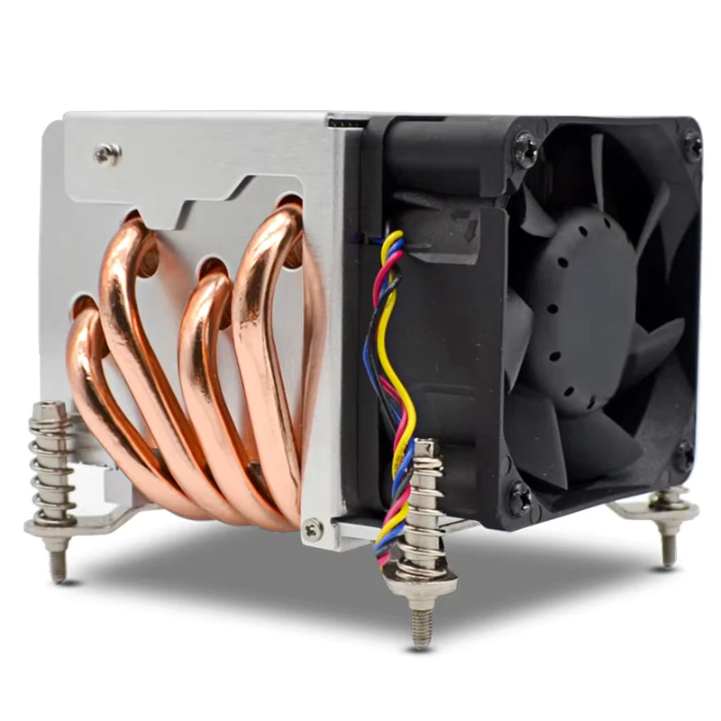 4 Heat Pipe CPU Cooler With Quiet Intel LGA 775/1155 Cooling Fan Computer Case Compatible Copper Heatsink For PC