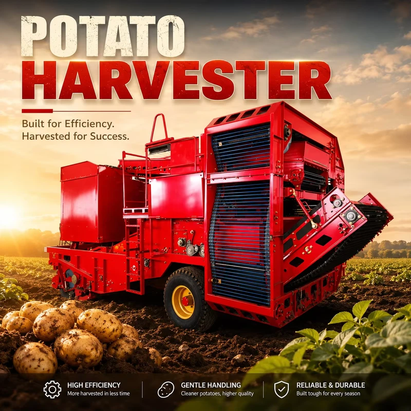 4U 165LH Customizable Potato Combine Harvester for Efficient Crop Collection