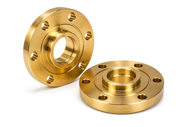 5 Axis CNC Milling Brass H62 Flange for EV Battery Systems Custom MOQ Precision CNC Milling Parts OEM ODM