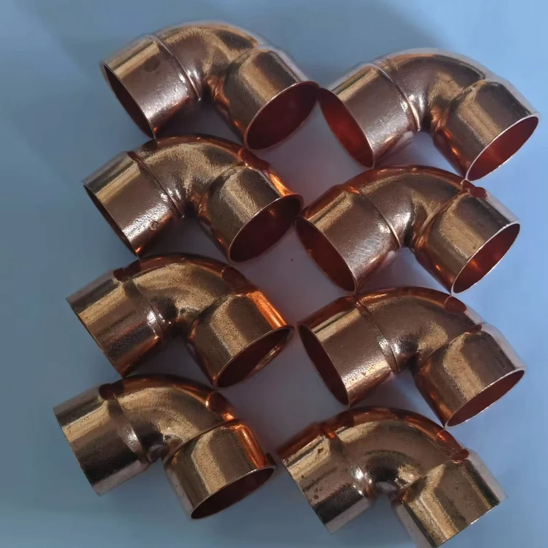 90-degree Copper Pipe Direct Elbow with Diameters of 25.4mm, 28.6mm, 31.8mm and 41.3mm TP2 Right-angle Elbow