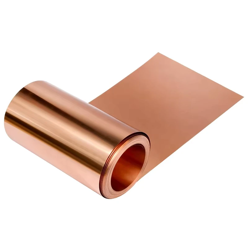 99.9% Pure Copper Foil Strip Tape in Coil Half Hard Thin C10100 C10300 C11000 C12200 for Welding