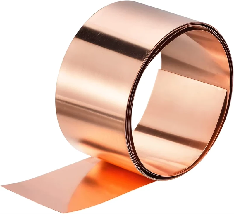 99.9% Pure Copper Strips C10100 C12200 Copper Foil Sheet Metal and Copper Foil