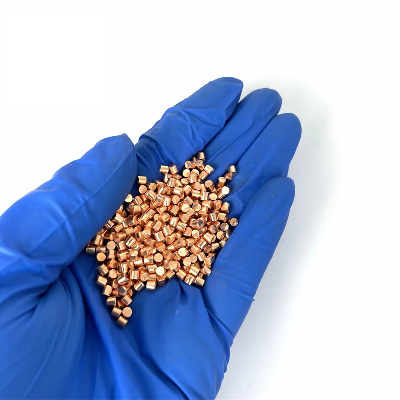 99.95% 99.999% Purity Metal Copper Cylinder D3mm D6mm Cu Copper Pellets Copper Granules Segments