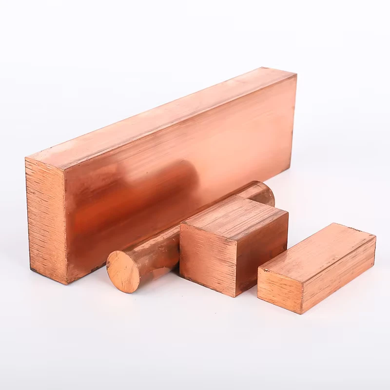99.95% Metal Copper Lump Cu Block Copper Rod Customize Size for Coating industry