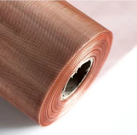99.95% Pure CU Wire Mesh 350 300 280 250 200 Mesh Red Copper Wire Mesh for Faraday Cage