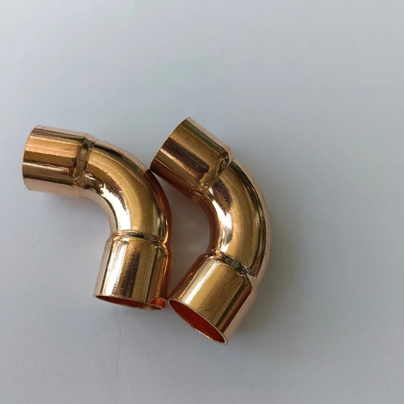 AC 1 4″ 90 degree Elbow Copper Refrigerant Pipe Welding Fittings