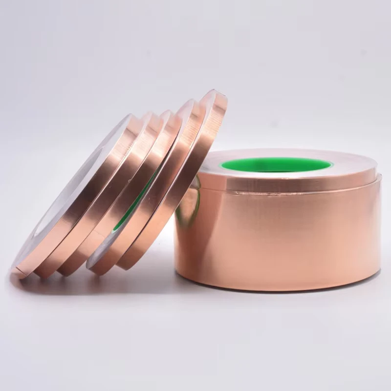 Acrylic Snail Copper Foil Tape Electronics EMI Shielding Metallic Braided Slug Electrical Tape for Masking Surveyor Print