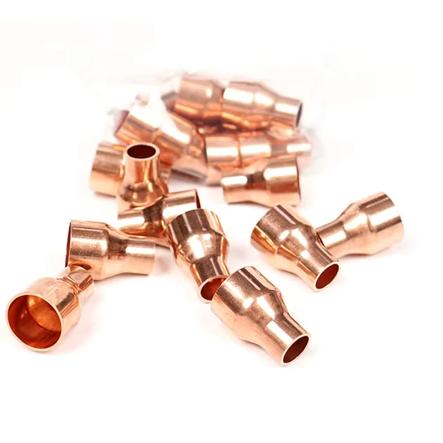 Air Conditioner Copper Pipe Fittings Straight Coupling Copper Reducing Coupling