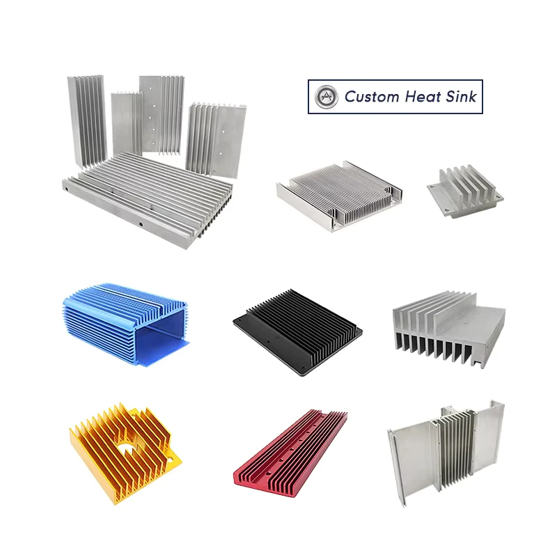 Aluminum Heat Sink for PCB Board Grow Light Small Extruded 6063 6061 PCB Used Heatsink
