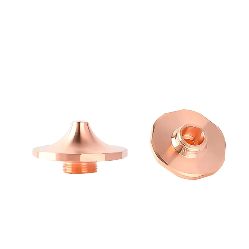 Boci New Original High Speed Type Stepped Flange SP S D28 H15 M11 Copper Chrome Plated Long Service Life Fiber Laser Nozzle for
