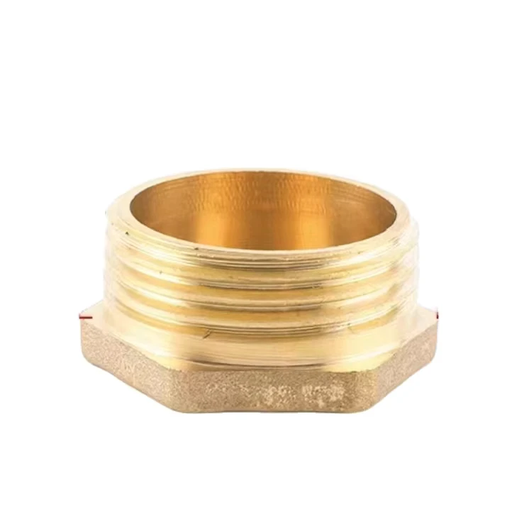 Brass Pipe Fitting Hexagonal Union Nipple Male Plug for Water