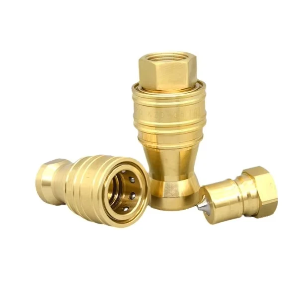 Brass Quick Couplings NPT/KZD Copper Fittings All-Copper Flexible Connectors Factory Direct Supply