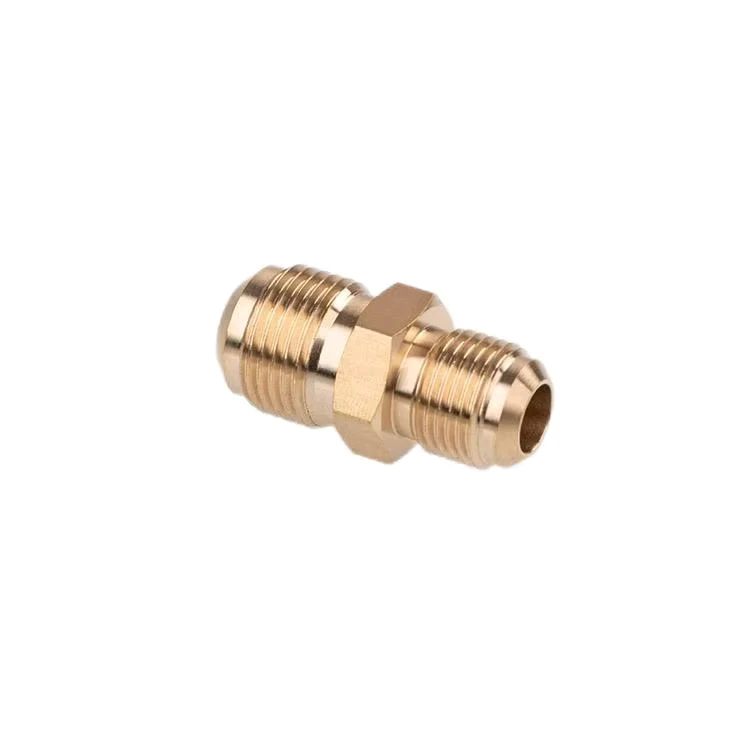 Brass UNF External Thread Flare Reducer for air Conditioning Copper Pipe Connection