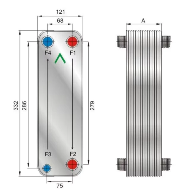 Brazed Plate Heat Exchanger SS304 SS316L 99.9% Copper for Heat Pump Refrigeration HVAC Chiller Oil Cooler Boiler New Energy Car