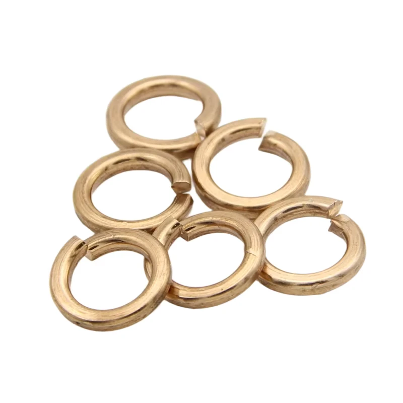 Bronze and Brass Flat Washers M3 M16 Plain Finish Copper Round Shim Gaskets Thin Precision Washers for Industrial Use