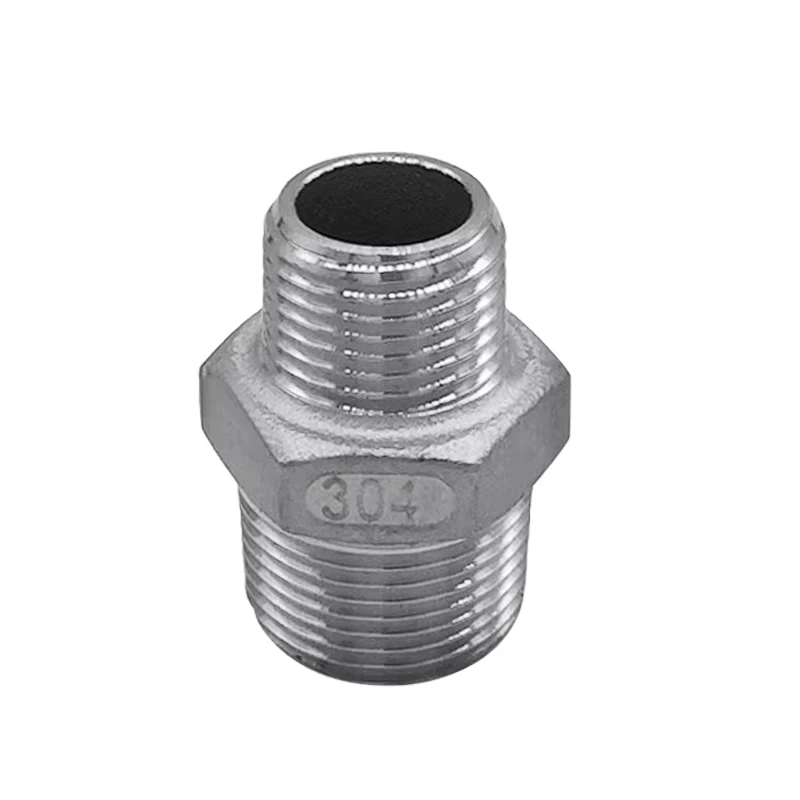 Bsp NPT Threaded Stainless Steel Reducing Hex Nipples