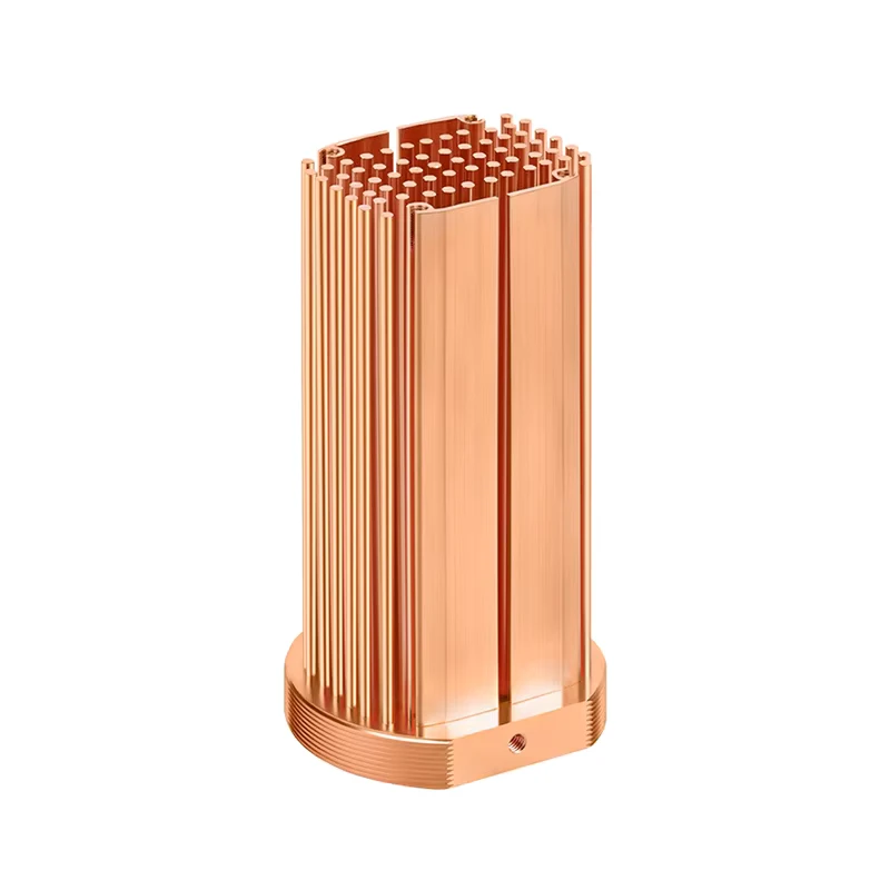 C1100 Red Copper Cold Forging Pin Fin Heat Sink Accessories Compact Cooler Heatsink
