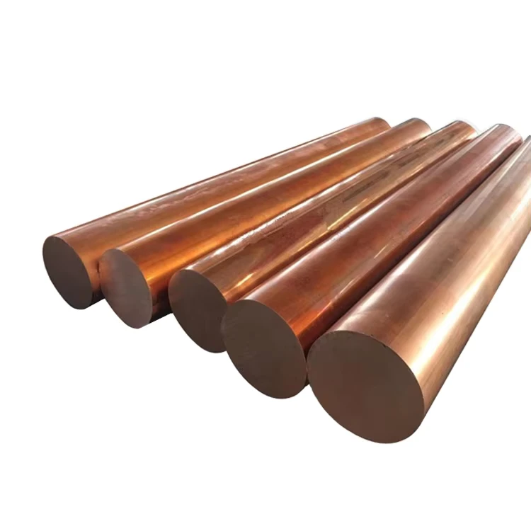 C11000 C10200 8mm 10mm Red Copper Earthing Ground Copper Bar Copper Rod