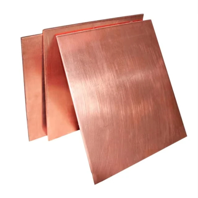 C11000 Pure Copper Sheets 0.5mm-0.8mm Thickness Industrial Decorative Copper Plate Patterned
