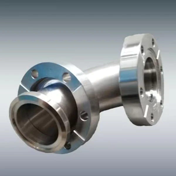 CF16 Vacuum Elbow Polished Stainless Steel Rotatable Electropolished Copper Seal 90°45° Degree Elbow CF Vacuum Fittings