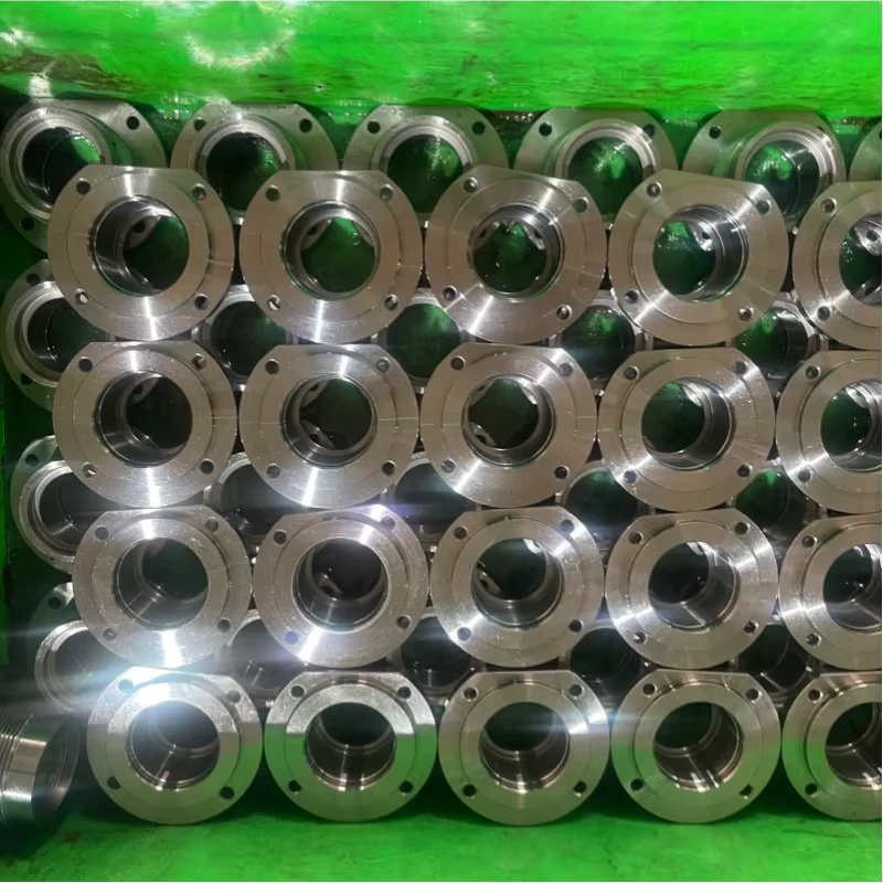 CNC Machined Custom Special Shaped Flange Stainless Steel Connector With Internal Thread Bore for Industrial Machinery
