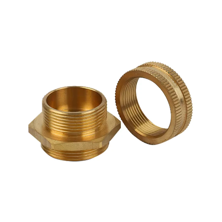CNC Machined Milling Mill Brass Transformer Metal Parts Brass Nipple Fittings Pipe Tee Pipe Fitting Brass