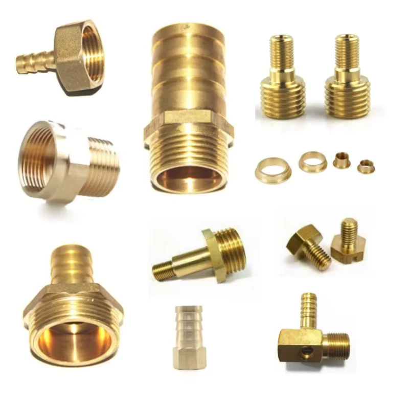 CNC Machining Stainless Steel Brass Copper Pipe Hex Nipple Fitting Double Male Thread BSP 1/8″ 1/4″ 3/8″ 1/2″ 3/4″ Quick Adapter