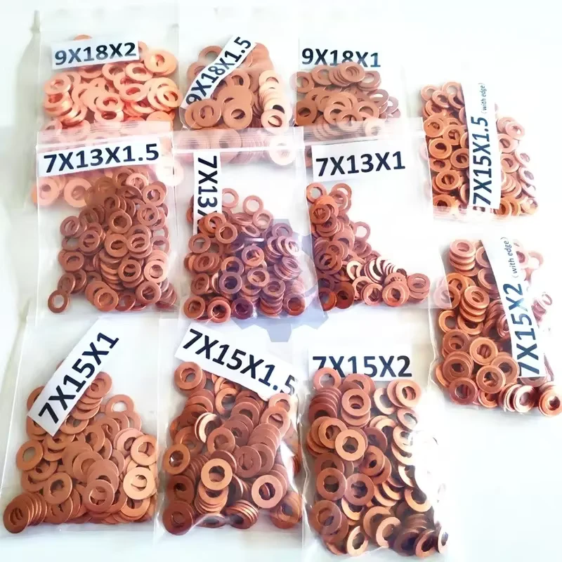 COMMON RAIL Injector Shim Diesel Copper Washers F00J02175 F00VC17502 F00VC17503 F00VC17504 F00VC17505
