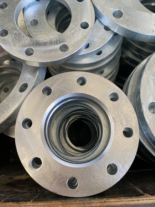 Carbon Steel Hot Dip Galvanized Backing Ring Flanges For Mining Industry PN10 PN16
