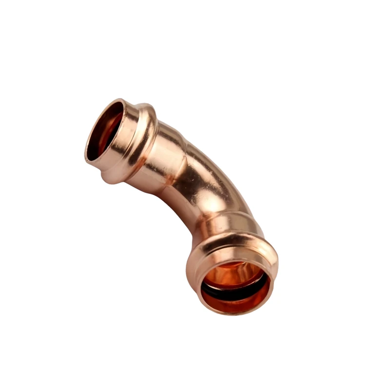 Copper 90 Degree Copper Elbows Pipe Connection Head Tubing Elbow Fitting Copper Pipe Fitting