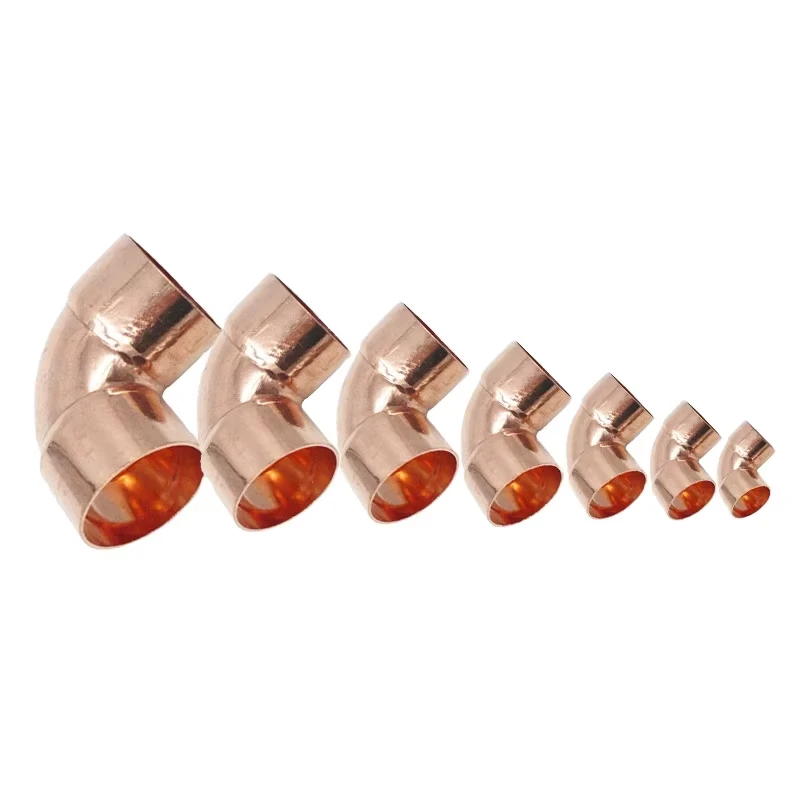 Copper 90 Degree Elbow Pipe Fitting Equal Copper Elbow for Air Conditioning