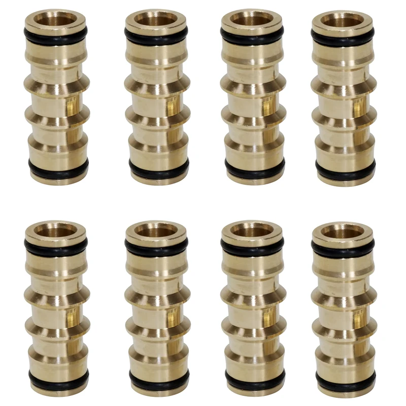 Copper Alloy 16mm Nipple Quick Connector Adapter Garden Irrigation Hose Fittings for Water Pipe Repair Extension Coupling Joints