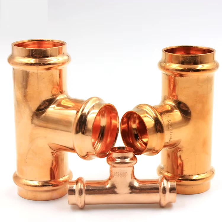 Copper B Press Fittings Tee Copper Tube Connectors Elbow Pipe Fittings