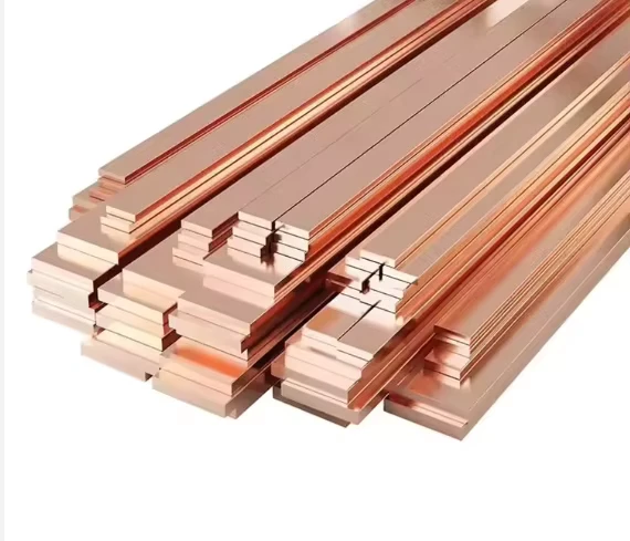 Copper Busbar Flat Bar .999 High Purity 1 Ton Industrial Electrical Non Alloy Welding Bending Cutting Customizable Length 3mm