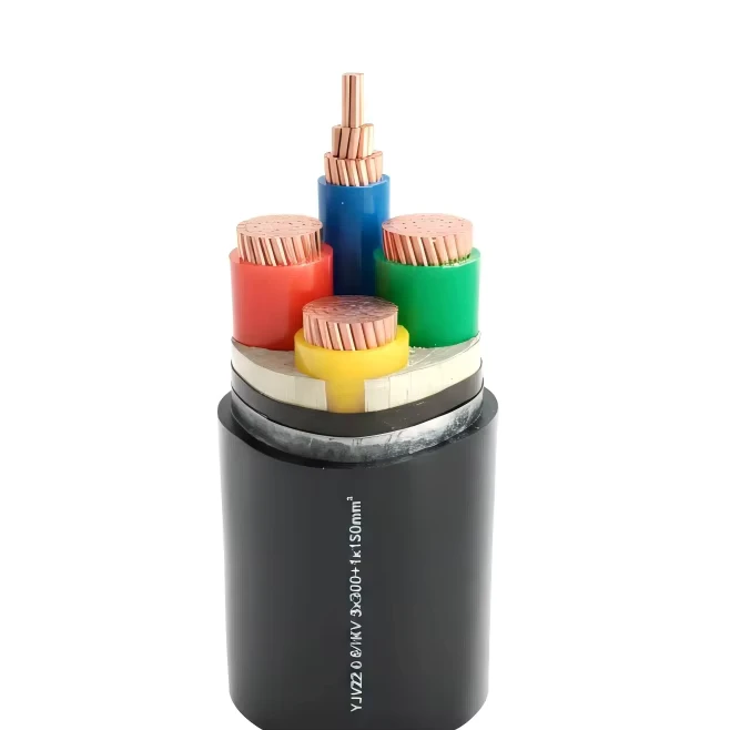Copper Core PE Insulated IP66 Rubber Power Cable for Marine Railway Applications 500m Length IEC Standard Overhead Distribution