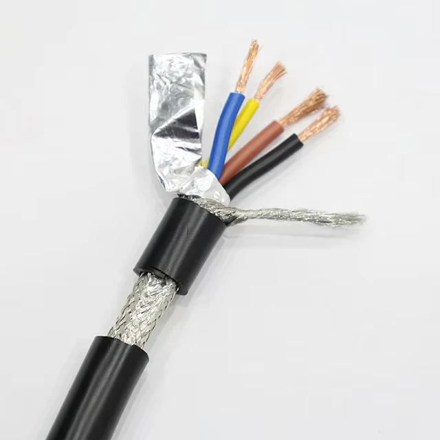 Copper Core PVC Insulated Shielded Soft Copper Cable Rvvp Copper Cable Shielded Cable
