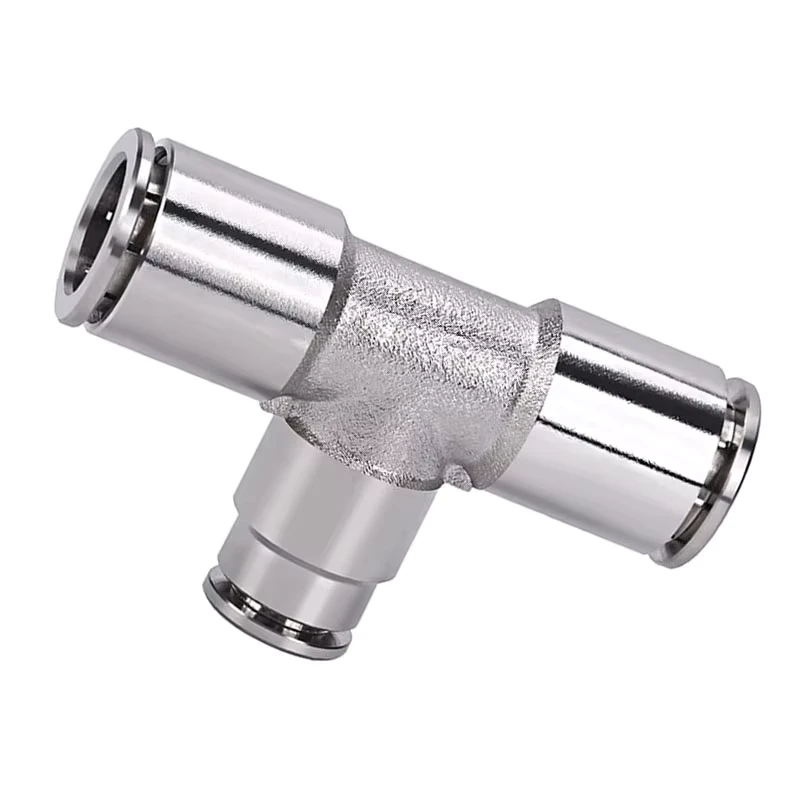 Copper Nickel plated PEG10 4 PEG10 6 PEG10 8 Three way T Reducer Quick Joint