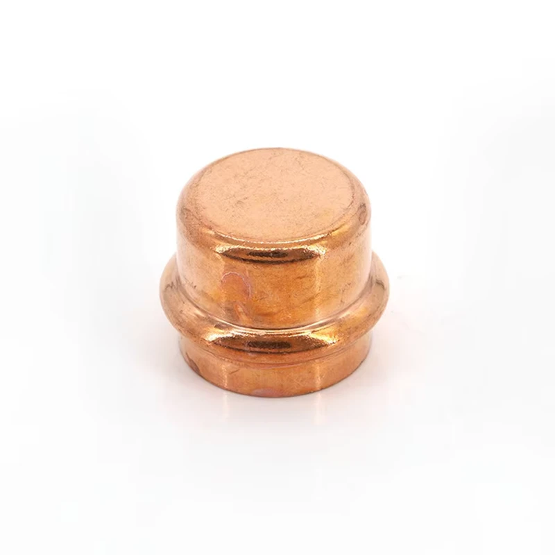 Copper Press Fittings Caps Connectors Smooth High Pressure Forged D28MM