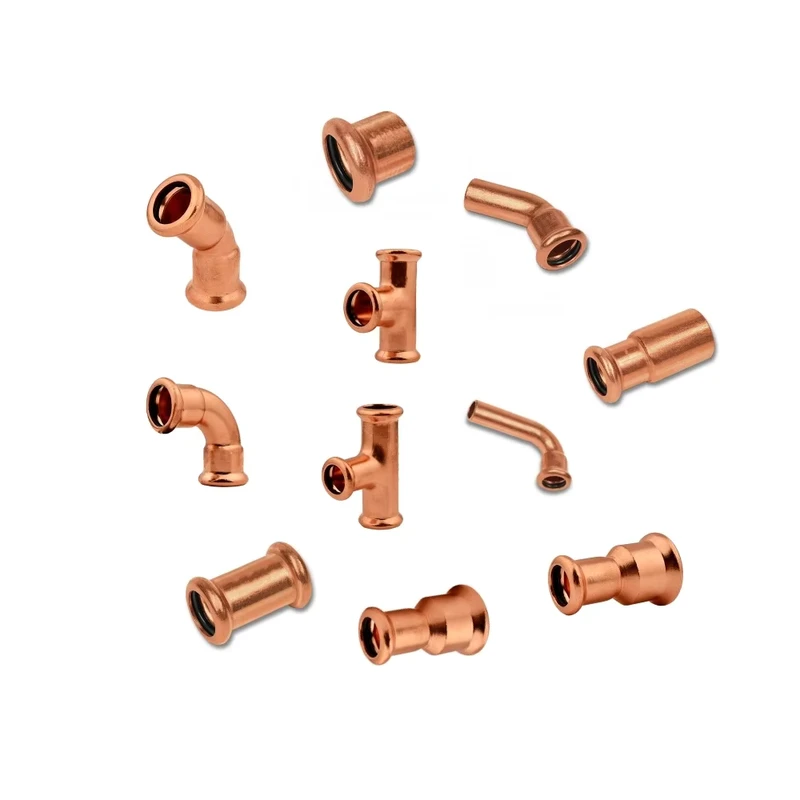 Copper Reducing Pipe Fittings 35mmx28mm Copper Press Fittings for Plumbing and HVAC