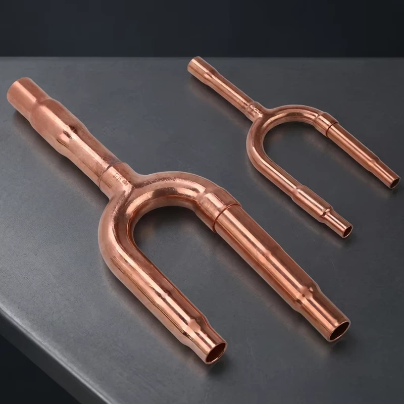 Copper Refnet Pipe Branch Y Joint for AC System VRF Disperse Pipe Fittings Model FQZHN-01 02 03 04 05