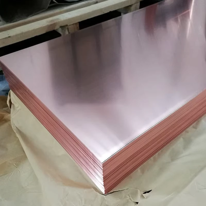 Copper Sheet C11000 T2 Red Copper Plate 0.5-50mm Thick for Transformer Roofing Heat Sink